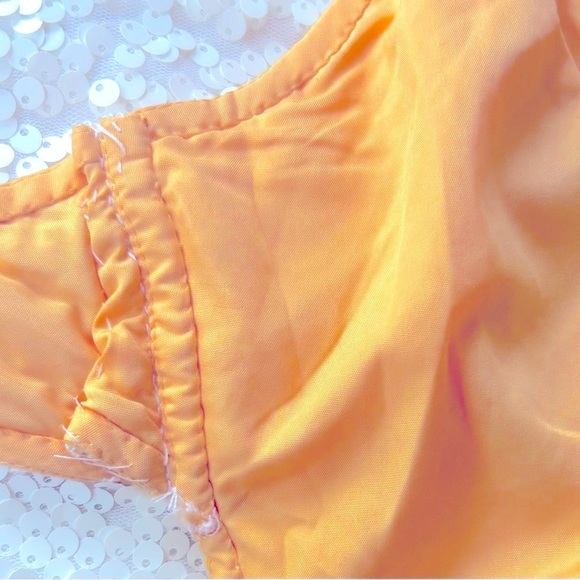 Cache beaded peach tone embellished shine evening dress - Picture 8 of 9